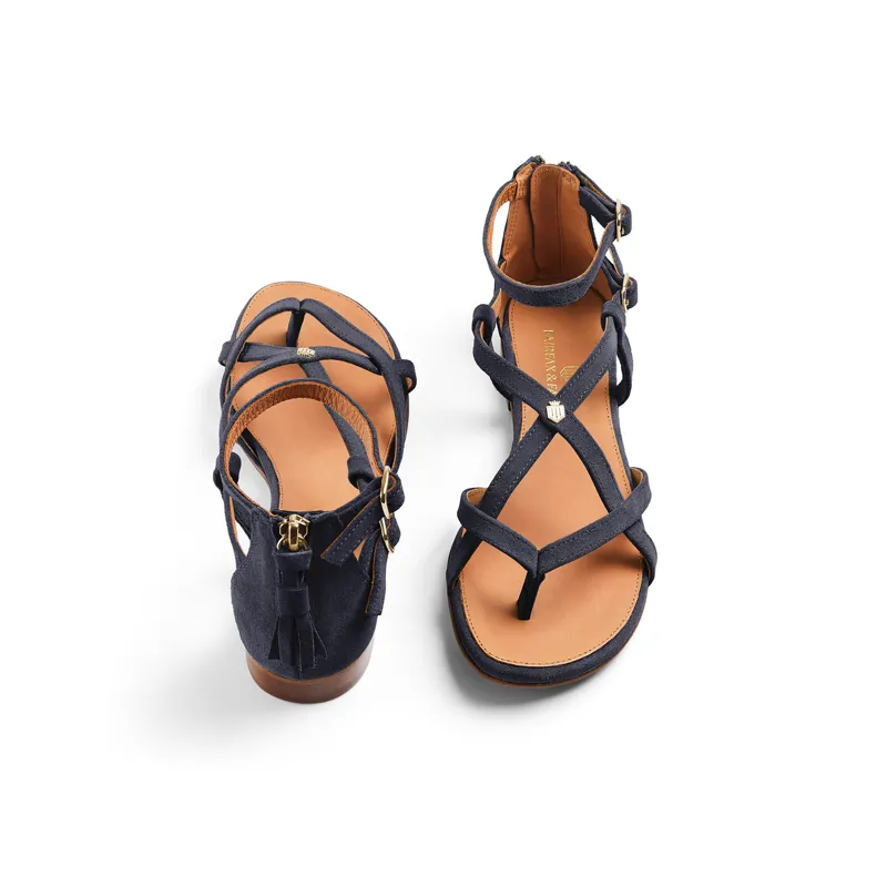 Fairfax and Favor Brancaster Sandal - Navy-2
